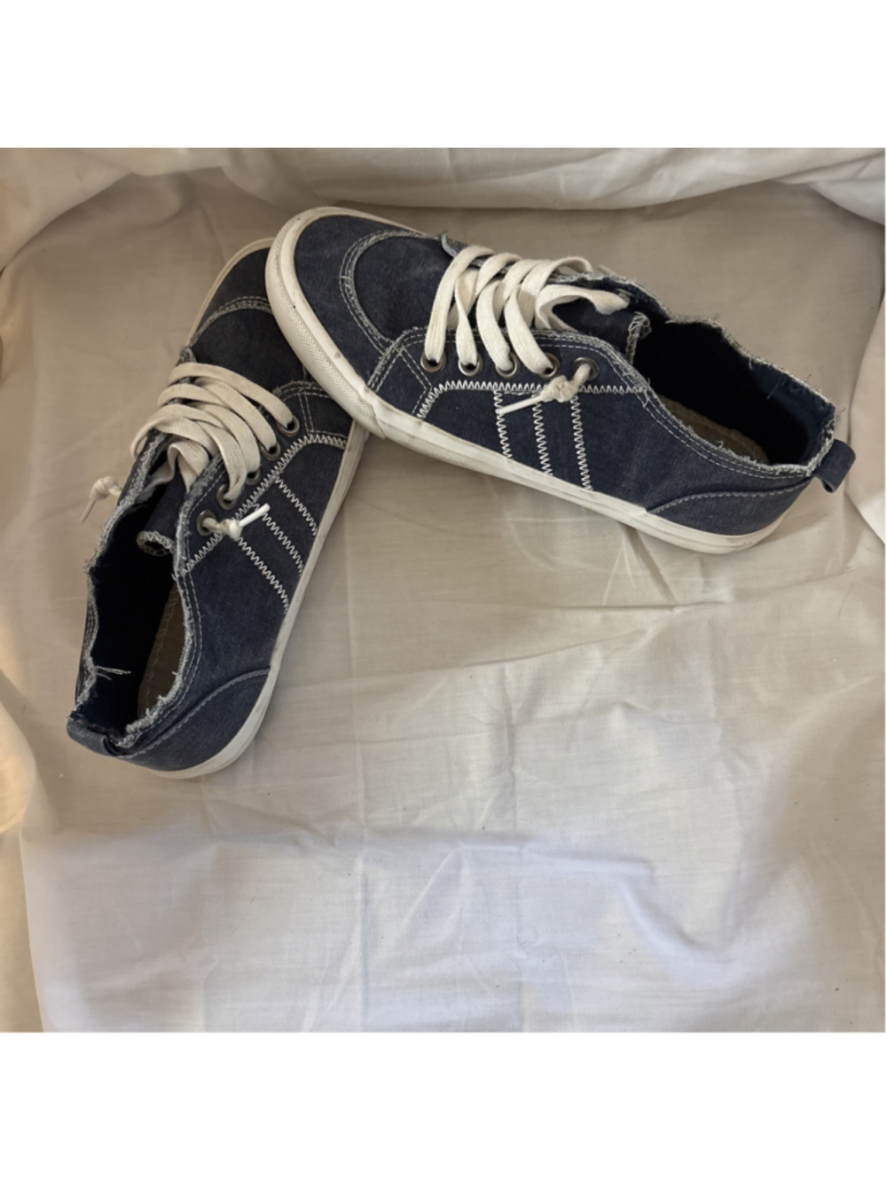 Pop Comfort Fit Navy Blue Slip On Everyday Sneakers 8M